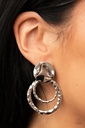 Post Earrings in Silver Disc - Ancient Arts