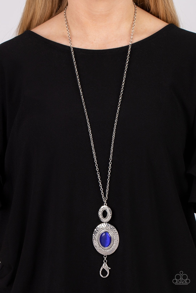 Blue Moonstone Lanyard Necklace - Fairytale Finesse