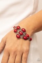 Floral Red Bread Bracelet - Color Wheel Garden