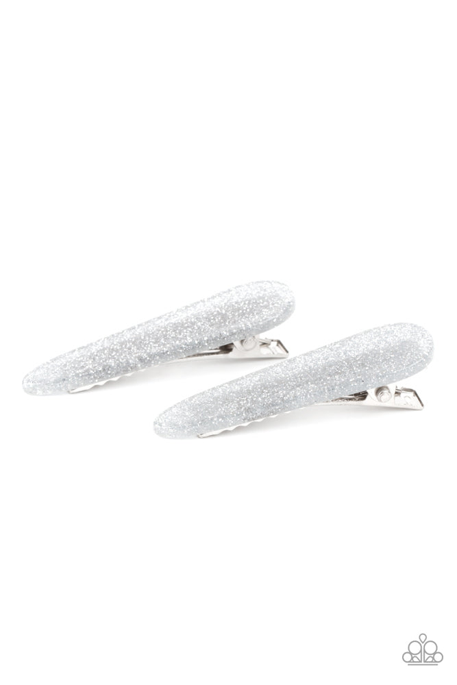 Sparkly Hair Clip in Silver Hair Accessory Set - Pretty in PATRIOT
