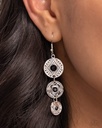 Tribal Earrings with Engraved Discs and Black Beads - ​Totem Temptress
