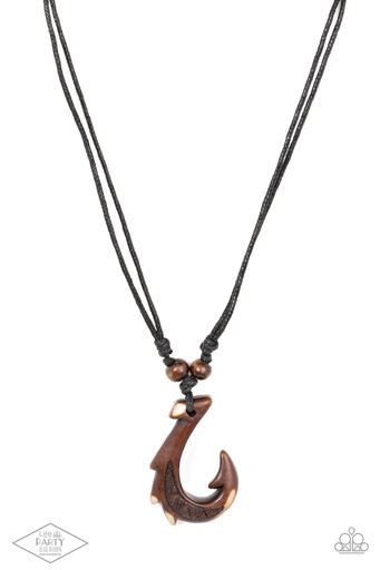 [043] Wood Necklace For Men - Off the Hook