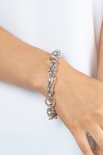 [341] Silver Chain Bracelet - Big City Chic