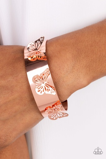 [428] Butterfly Bracelet Cuff - Copper - Magical Mariposas