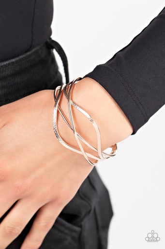 [312-B] Rose Gold Cuff Bracelet - Fierce Fusion