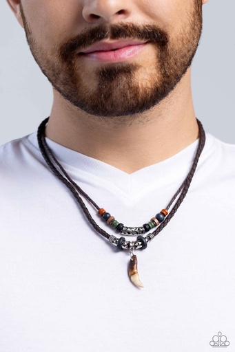 [571] Gator Tooth Necklace Urban Pendant Rustic Urban Jewelry - Gator Bait